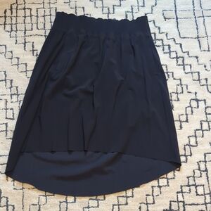Athleta Cosmic Black Elastic Waist Skirt